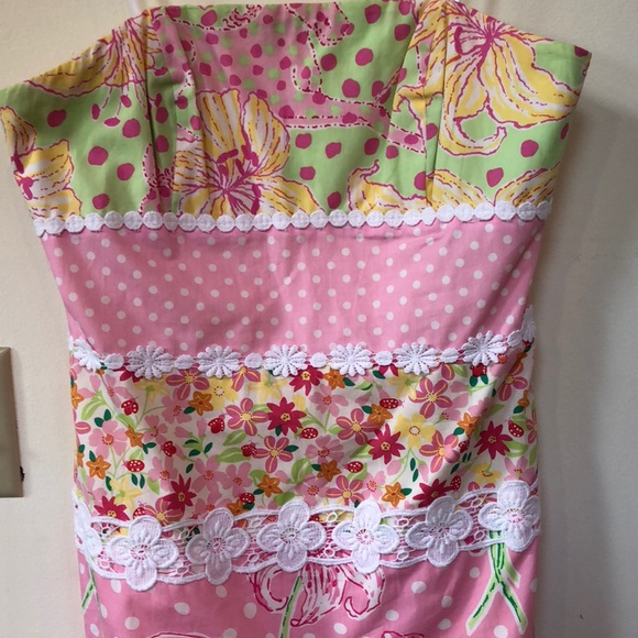 Lilly Pulitzer White Label Strapless Dress - Picture 2 of 8